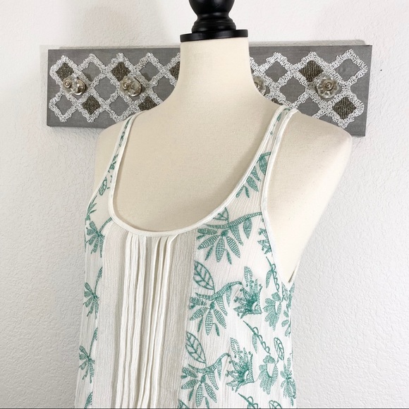 Anthro Lilka Gauzy Tank Top Boho Layered, Size M - Picture 2 of 10
